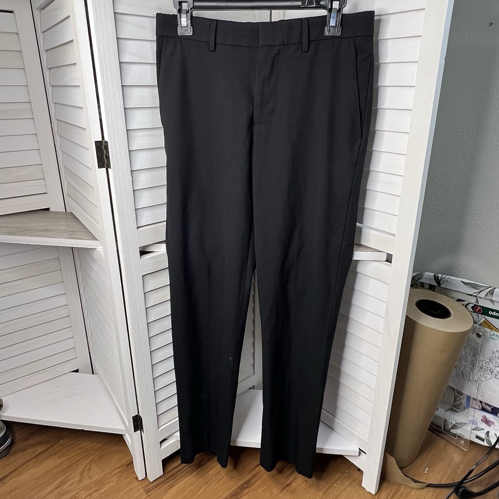J.M.‎ Haggar Mens Dress Pants Trousers Slim Fit 30 X 30 Black with Pockets
